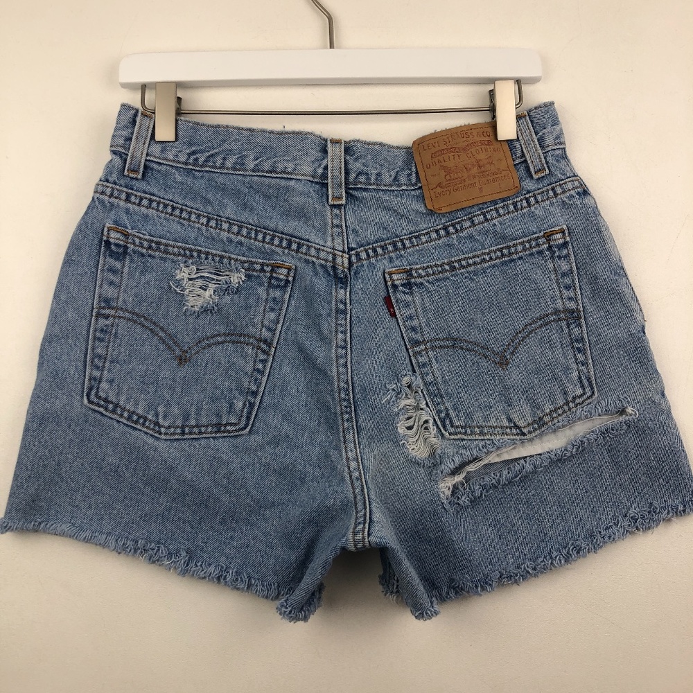 Levi's SilverTab Butt Rip Jean Cut Off Shorts